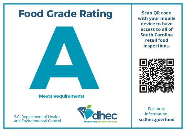 DHEC Upgrades Food Grade Decals For Easier Public Access To Restaurant ...